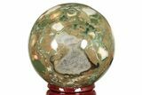 Polished Rainforest Jasper (Rhyolite) Sphere - Australia #209242-1